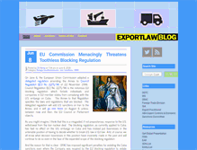 Tablet Screenshot of exportlawblog.com